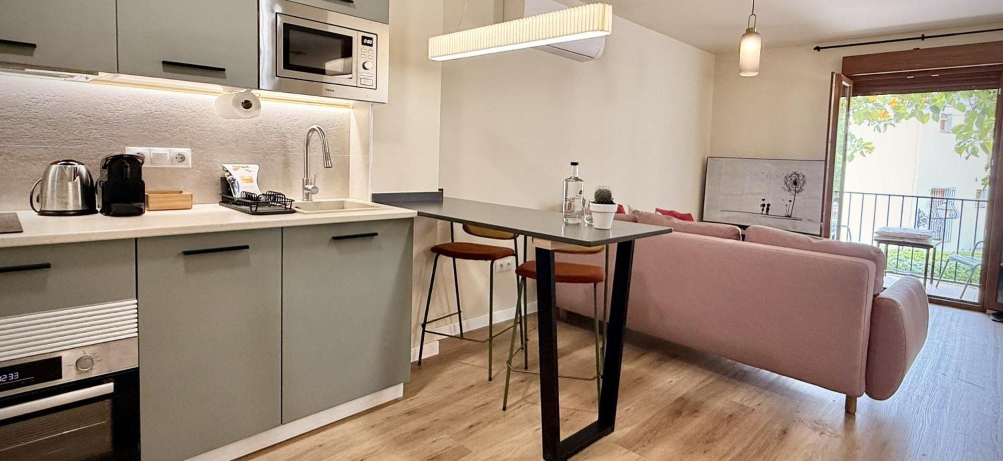 One-Bedroom Apartment Balcony